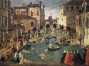 BELLINI, Gentile Miracle of the True Cross China oil painting reproduction
